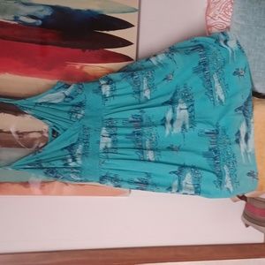 LANE BRYANT SPAGHETTI STRAP SUNDRESS SUMMER PRINT